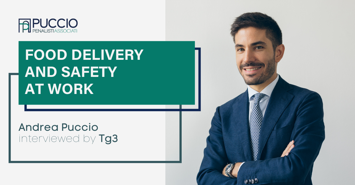 Food delivery and safety at work: Andrea Puccio interviewed by Tg3