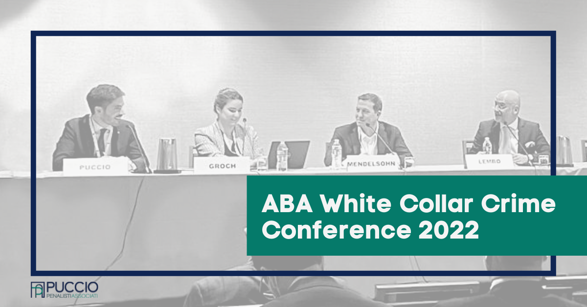 Andrea Puccio speaker alla “White Collar Crime Conference 2022” dell’ABA