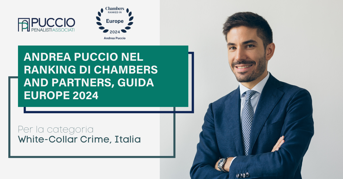 Andrea Puccio nel ranking di Chamber and Partners, Guida Europe 2024