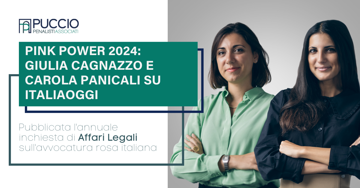 Pink Power 2024: Giulia Cagnazzo e Carola Panicali su ItaliaOggi