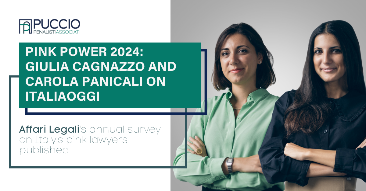 Pink Power 2024: Giulia Cagnazzo and Carola Panicali on ItaliaOggi